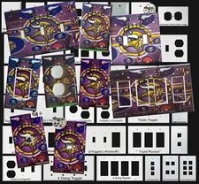 Minnesota Vikings Light Switch Power Outlet Duplex Wall Cover Plate Home Decor