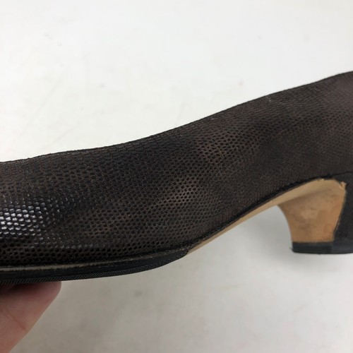 Silvia Fiorentina Brown Pumps Leather Womens 8.5 Slip On Shoes Vintage - Picture 11 of 13