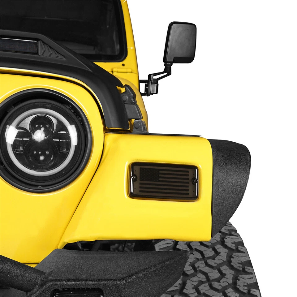 Intermitente indicador LED ámbar luz de señal de giro delantera Fit 97-06 Jeep Wrangler TJ Foto 4 de 4