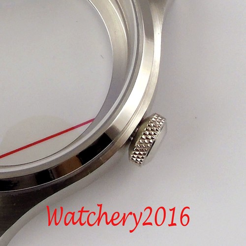 new 47mm 316L stainless steel CASE fit eta 6497 6498 hand winding movement watch - Picture 2 of 6