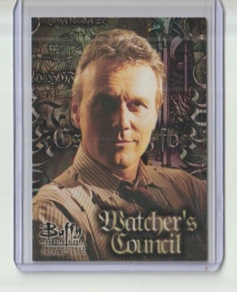 Buffy Season 3 Trading Card #61 Featuring Watchers Council's Rupert Giles