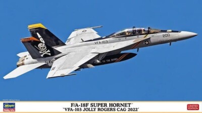Hasegawa 02458 F/A-18F Super Hornet (VFA-103 Jolly Rogers CAG 2022