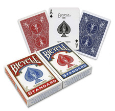 2 PACK - Bicycle Standard Poker Playing Cards - Red - Blue