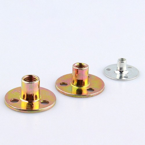 Tuercas de bloqueo de tuerca de placa de hierro para muebles M6 M8 M10 sujetador de conector de 3 orificios de acero - Imagen 3 de 13