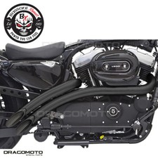 Harley XL 1200 X ABS Forty-Eight 2014-2017 Full exhaust BASSANI Radius Sweepe...