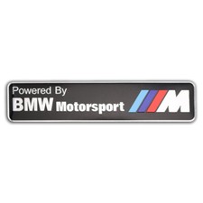 1pcs BMW Motorsport Aluminum logo badge replacement piece120mm 4.72"x26mm 1.02"