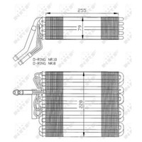 NRF 36025 Verdampfer Klimaanlage Klimaanlagenverdampfer Klimaverdampfer
