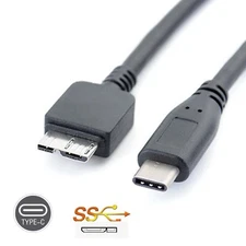 USB 3.1 Type-C to USB 3.0 Micro B Cable Connector For Hard Drive Smartphone GM