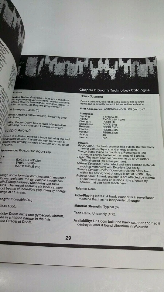 Marvel Superheroes Super Heroes Campaign Set RPG TSR Machines of Doom Book RARE! - Image 3 of 4