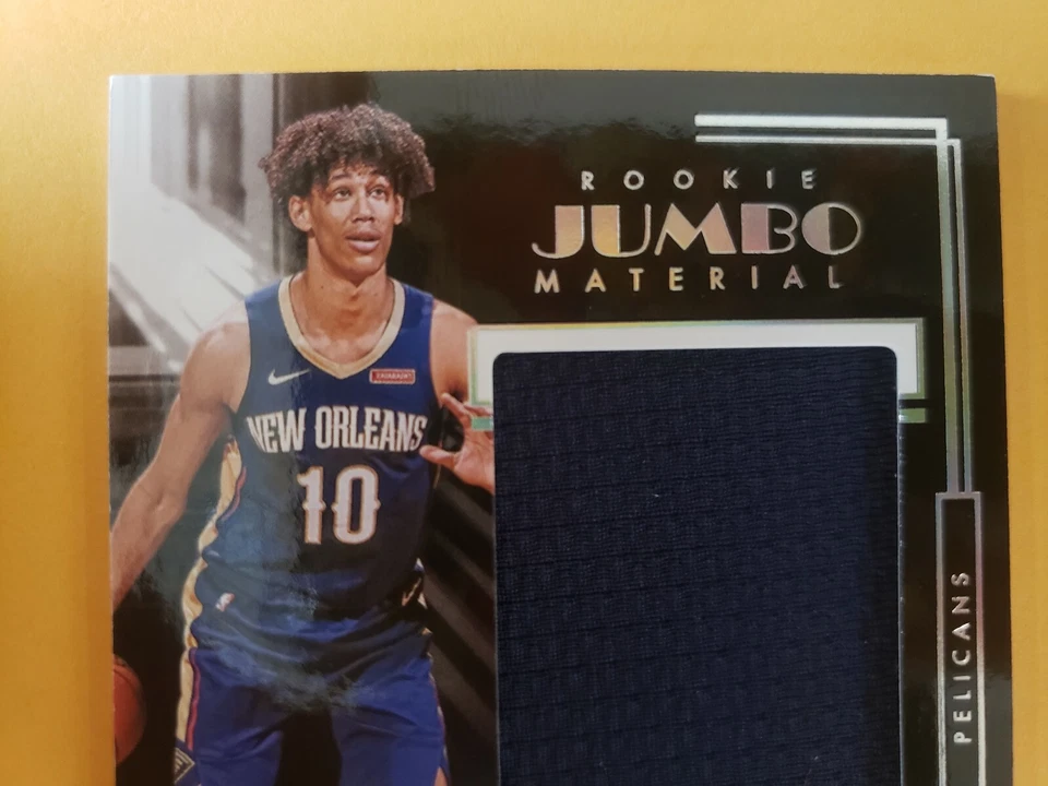 2019-20 Noir Jaxson Hayes Jumbo Material jersey patch #98/99 New Orleans Pelican - Image 2 of 4