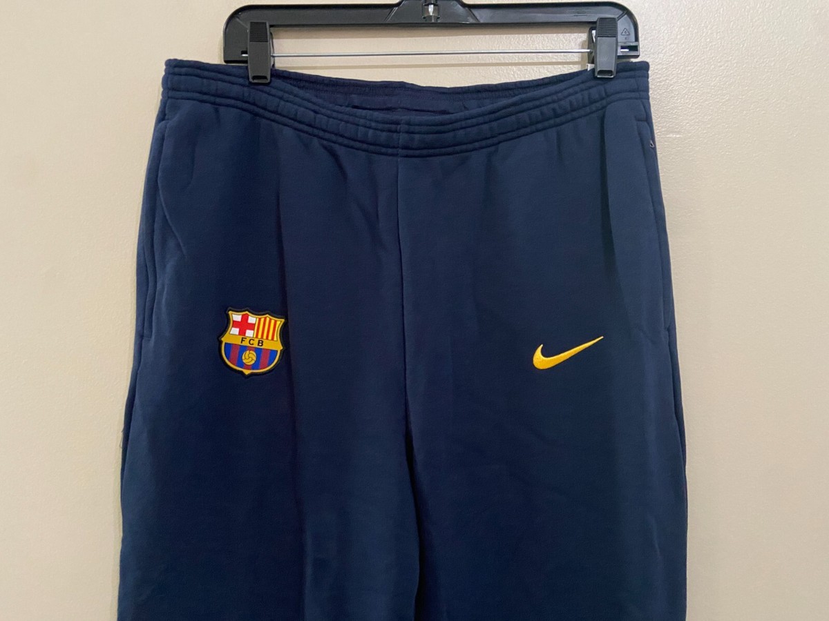 Nike FC Barcelona French Terry Soccer Sweatpants Navy CW0571