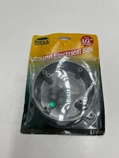 QTY 3 Hubbell Bell Outdoor Round Splice Box Aluminum 4" Gray Model 5361-5