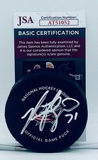 Nick Foligno signed Columbus Blue Jackets Official Game Puck autographed JSA