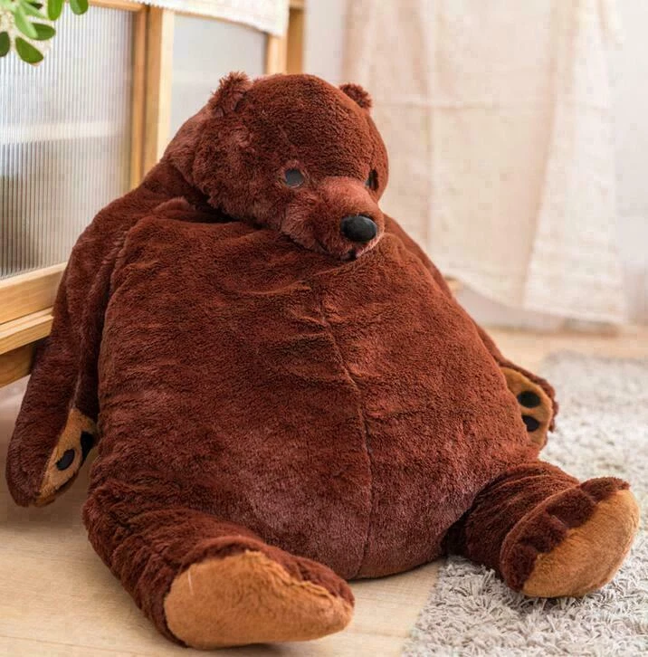 Liangzai Eungs Kug Bear Action Figure Cute Brown Bear Plush Toy Tide Brand Doll Children's Gift 40cm