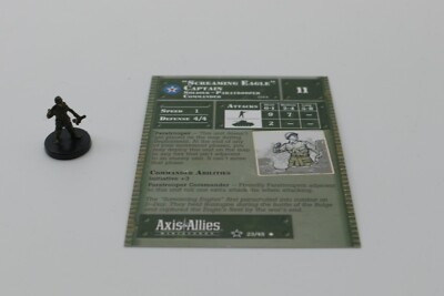 Axis & Allies  Base Set 2 II ''Screaming Eagle'' Captain 23/45