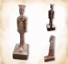 VINTAGE ancient Egyptian statue, a masterpiece, hand-carved, placed as