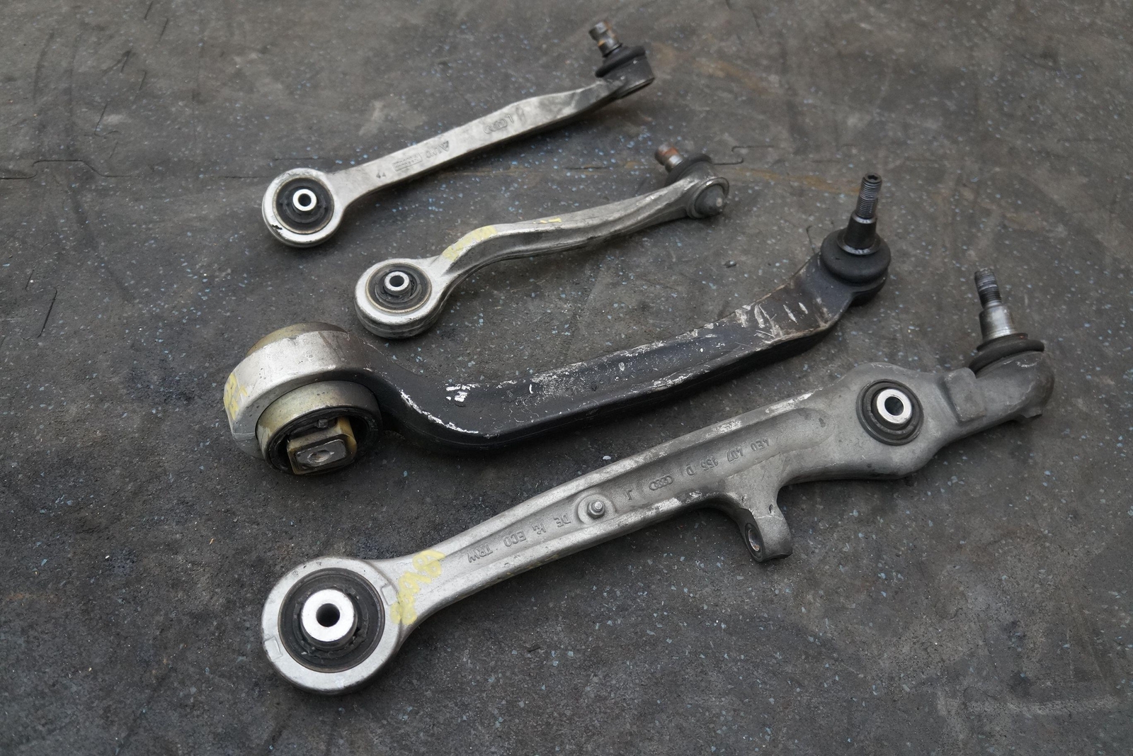 Set 4 Front Left Upper Lower Control Arm OEM Bentley Continental Flying Spur GT