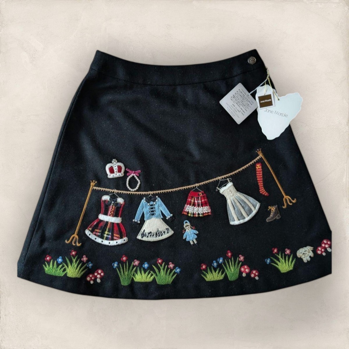 Jane Marple 20th Anniversary Skirt Lace Detachable Rare NWT