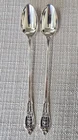 Rose Point by Wallace SET OF 2 Iced Tea Spoons 7 5/8"