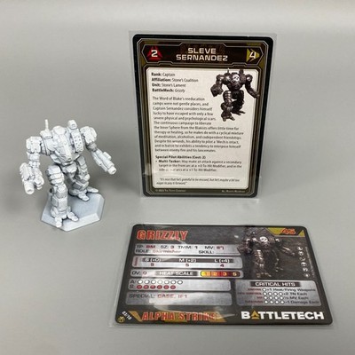 BATTLETECH: GRIZZLY SKIRMISHER TYP PLASTIK MINIATUR UND KARTEN MECHWARRIOR