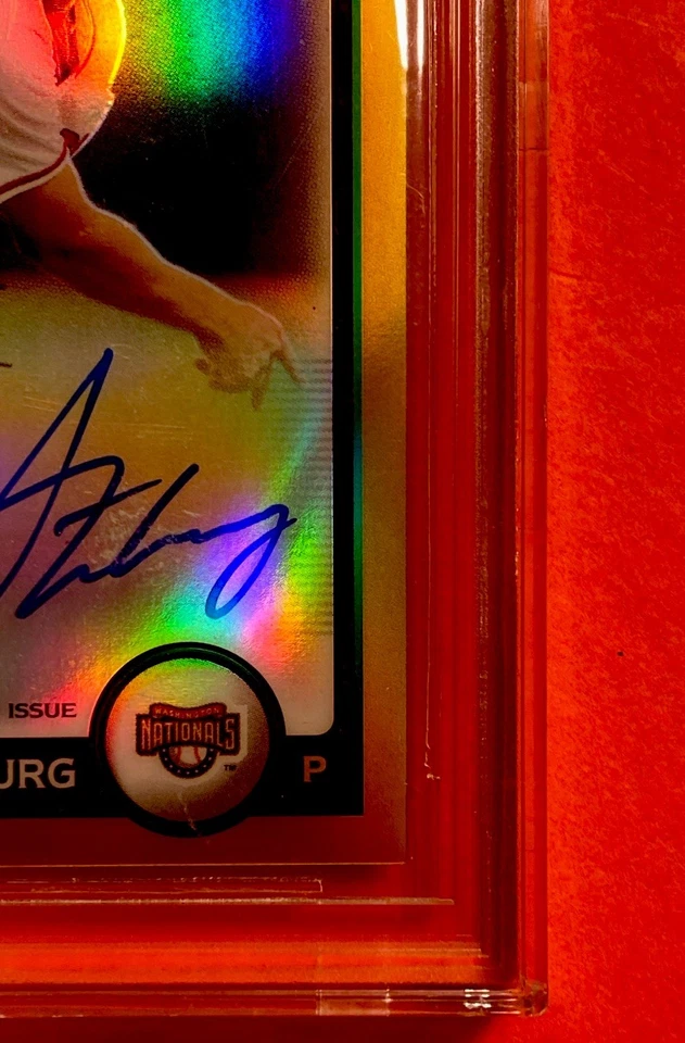 Stephen Strasburg Bowman 2010 cromo dorado ref automático RC SP 09/50 BGS 9 como nuevo 10 automático Foto 4 de 4