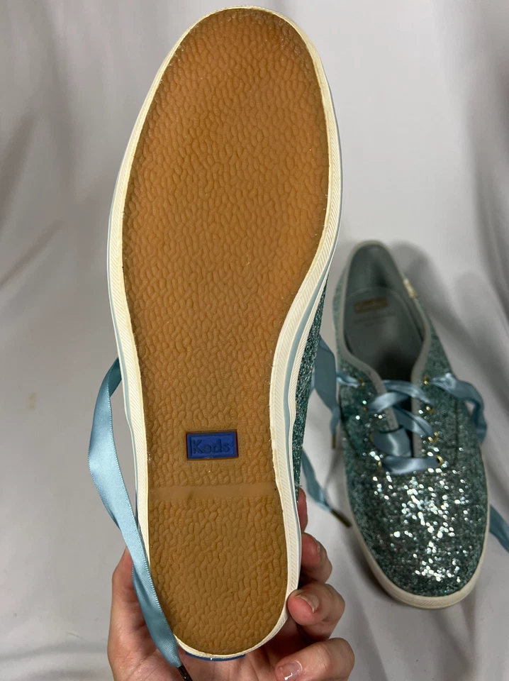 Zapatillas Kate Spade x Keds Brillo Azul Talla 8.5 - Boda Novia Algo Azul Foto 4 de 4