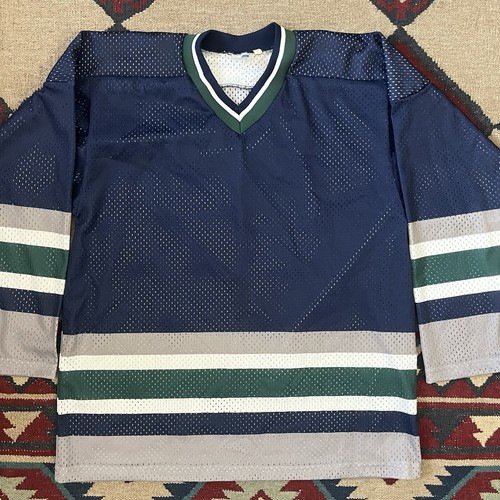 Vintage 90s Hockey Trikot Herren Medium Flint Spirit IHL High 5 Blank - Bild 2 von 14