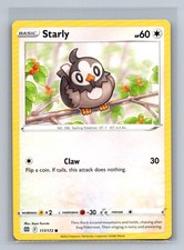 Starly Normal Common SWSH09: Brilliant Stars SWSH09 Colorless 117/172 Pokemon Ca