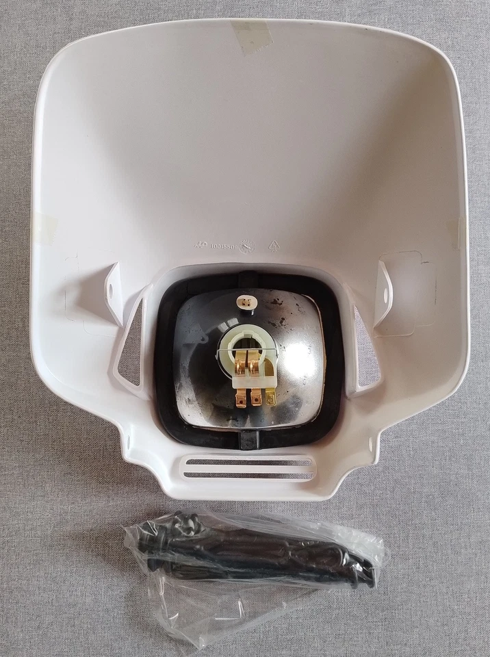Plaque phare blanche style ELBA 2 (production HP-PARTS) - Photo 3/4