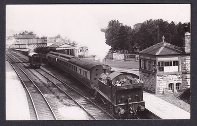 Eisenbahn Devon GWR Dampf 4530 + Zug verlässt Bahnhof Torquay um 1920/30er Jahre Foto