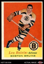 1957 Topps #18 Leo Boivin Bruins HOF 5 - EX