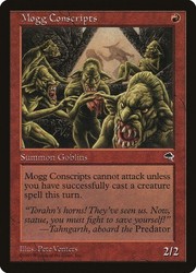 Mogg Conscripts 189/350 Common Tempest Magic: The Gathering