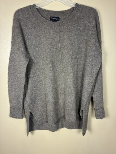 C By Bloomingdale’s 100% 2 Ply Cashmere Oversized Crewneck Sweater Brown M