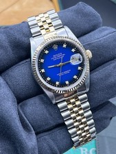Rolex Datejust Gents Watch 16233 Box Papers Factory Diamond (1510)