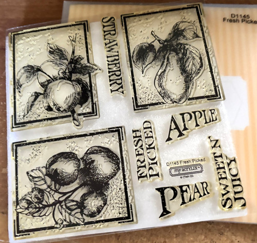 CTMH D1145 FRESH PICKED ~ FRUIT, Strawberry, Apple, Peach, Pear, SWEET 'N JUICY