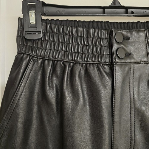 NEW NWT Abercrombie & Fitch Black Faux Leather Ultra High Rise Pants | Size XS - Picture 4 of 11