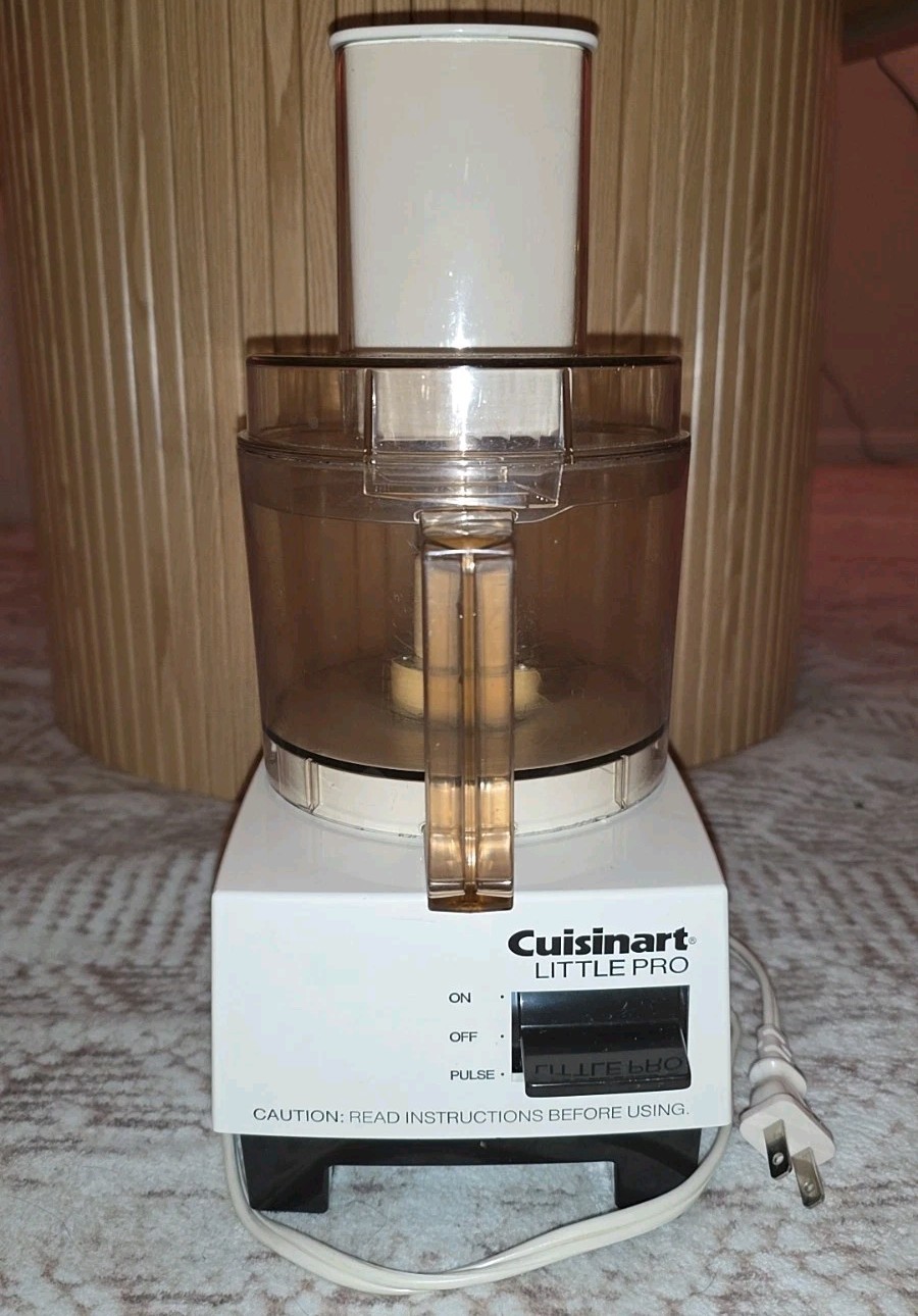 Vintage Cuisinart Little Pro Plus Food Processor. Works Grea