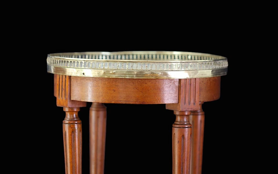 Petite table / guéridon bouillotte XIX / Small side table/pedestal table - Photo 2/4