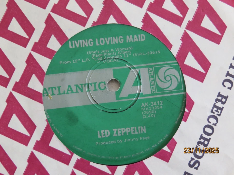 Led Zeppelin - Whole Lotta Love - 1969 Aussie Atlantic 45 - Image 2 of 2