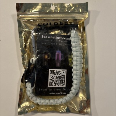 Coldest Paracord Handle Glowie White Multi-Compatible for Water Bottles