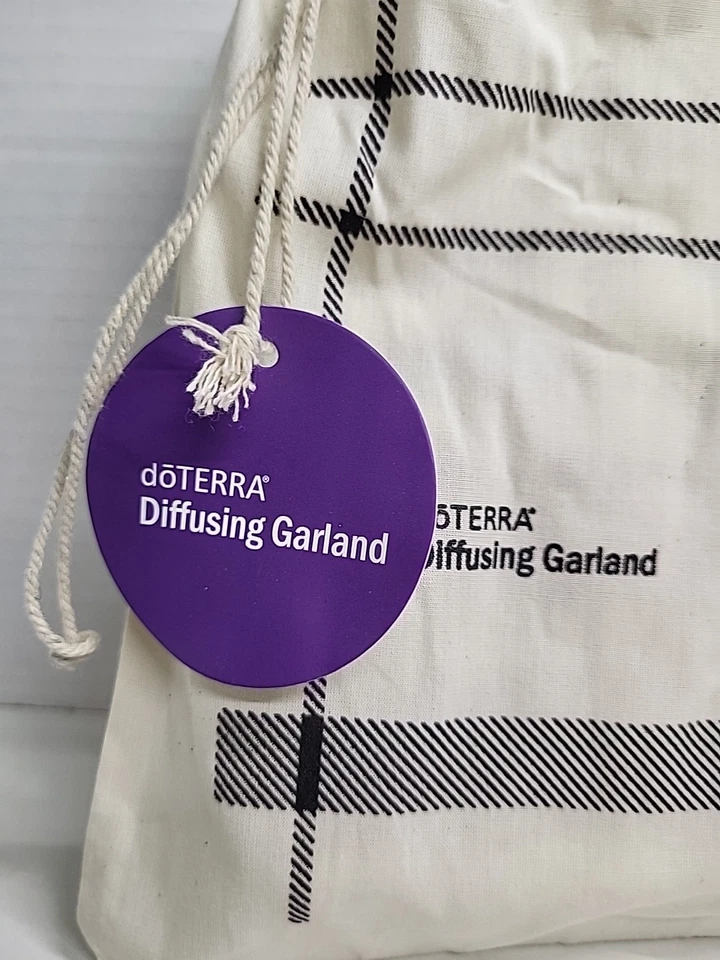 New doTERRA DIFFUSING GARLAND 9’ Organic Wool Made In Nepal Ivory In Bag W/ Tag - Image 2 of 4