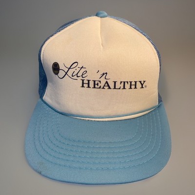 Vintage Adjustable New Yorker Lite N Healthy Trucker Hat Bout Rare