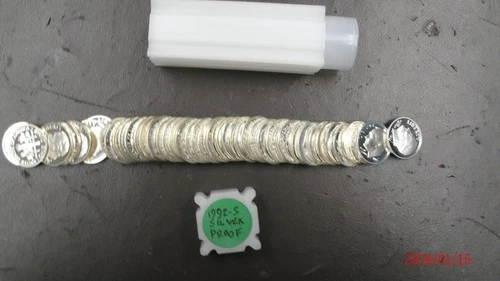 1992-S Roosevelt Proof Silver Dime Roll [50 Proof Dimes]