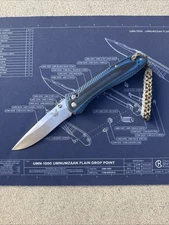 Benchmade Knife 710-1401 M390 McHenry/Williams Black/Blue G-10 Exclusive Sprint