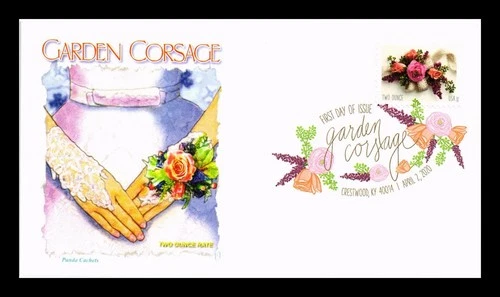 US COVER PANDA CACHETS PICTORIAL CANCEL FIRST DAY OF ISSUE GARDEN CORSAGE