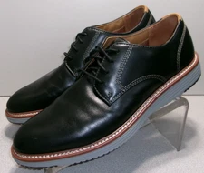 203521 MS50 UPTON MEN SHOE SIZE 11 M BLACK LEATHER LACE UP BY JOHNSTON & MURPHY