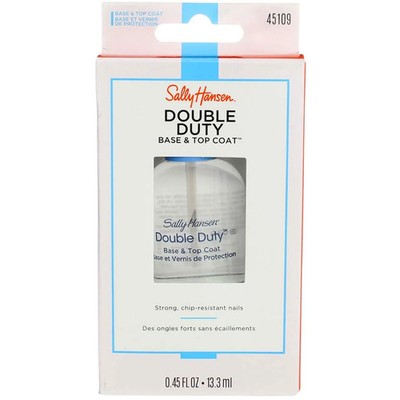 Sally Hansen Double Duty Base + Topcoat 45109 Shiny Strong Chip Resistant Nib