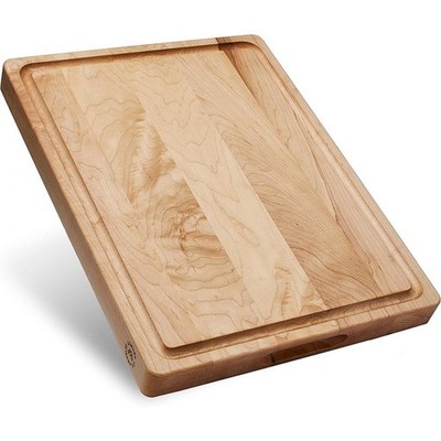 Durable Teak Cutting Board Reversible Butcher Block W/ Juice Groove 23x17 inch