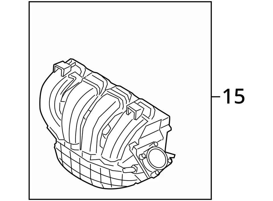 2012-2018 Ford Focus Air Intake Manifold FZ5W7 - Image 4 of 4