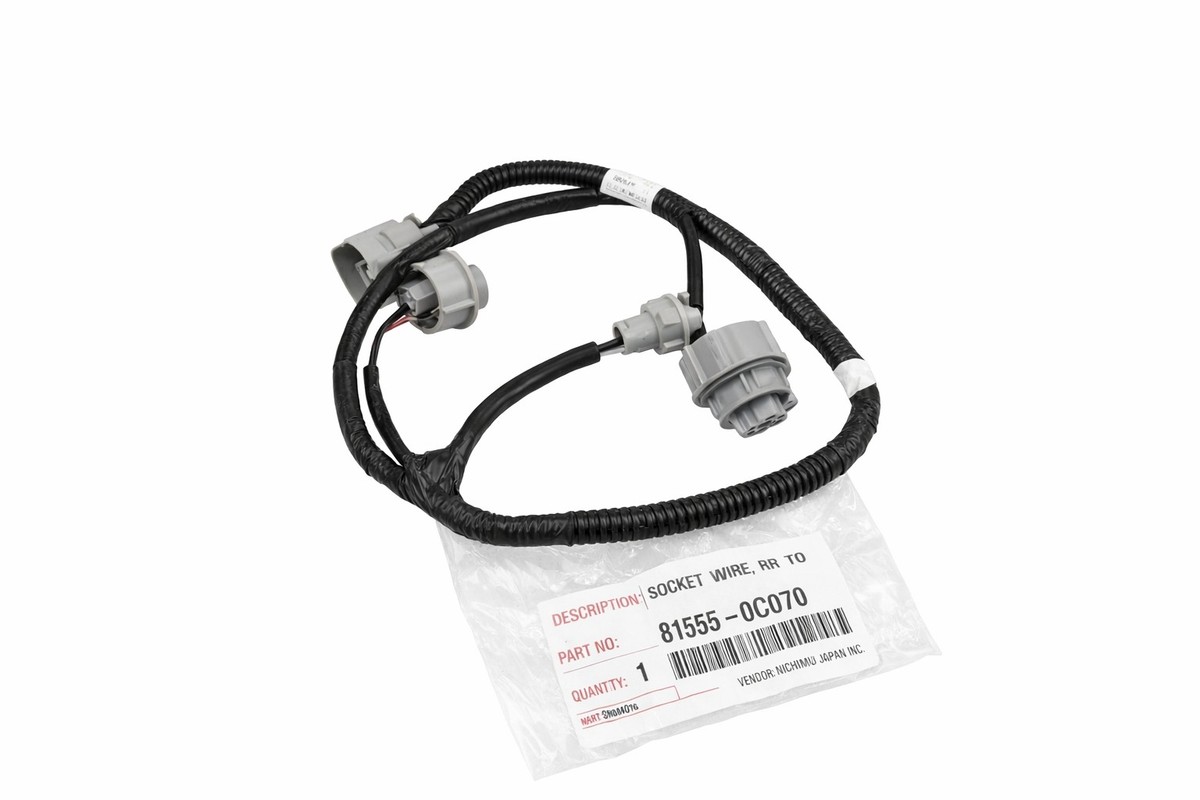 チロル　0808 Genuine OEM Right Tail Light Wiring Harness For Toyota Tundra 07